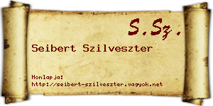 Seibert Szilveszter névjegykártya